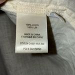 Cloth & Stone  Sleeveless Linen Smocked Detail Cream Top XS Photo 3