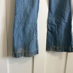 Revice Denim  Women's 26 Railroad Stripe Venus Flare Jeans Light Wash Star Back Photo 3