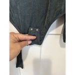 Astr the Label Bodysuit Women’s Size Medium High Neck Long Sleeve Open Back Teal Green Photo 5