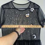 Disney Villains Maleficent Ursula Evil Queen Black Studded Mesh Dress Size M Photo 6