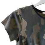 Rag and Bone  Jean Camo Green Black Front Knot Beach Short Sleeves TShirt Sz XS Photo 6