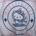 Sanrio NWT Hello Kitty Ski Club Snow Angel Crew Sweatshirt Woman Junior S Pink Photo 6