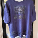 BLUE FISH Hand Painted Blue Short Sleeve Shirt Size undefined Photo 0