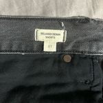 Madewell Black Distressed Relaxed Jean Shorts Size 27 Photo 3