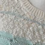Vintage Pastel Popcorn Sweater Blue Size M Photo 2