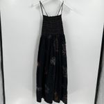 Urban Outfitters ‎ UO Simonette Embroidered Midi Dress Lace Up Back Size Medium Photo 2
