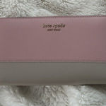Kate Spade Round Zipper Pink Leather Wallet Photo 0