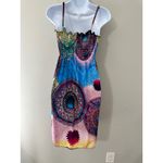 Prestige Edge Women's Colorful Paisley Print‎ Y2K Spaghetti Strap Dress Photo 3