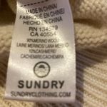 Sundry Merino Wool Cashmere Blend Shoulder Stripe Oversized Retro Sweater S 4-6 Photo 7