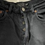 & Other Stories Bleach Distressed Denim High Rise Jeans Washed Black Size 26 Photo 11