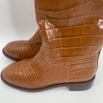 Schutz Boots Terrance Up Size 6.5 NEW Leather Crocodile Tall Embossed NWOT Photo 10