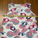 Lands' End Women's Sleeveless Cotton Shift Beach Umbrella Dress w/ Pockets Small Photo 5