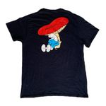 The Smurfs Sleepy Mushroom Graphic Short Sleeve T-Shirt Black 🔥 Photo 0