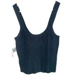 Abercrombie & Fitch Black Ribbed Knit Scoop Neck Stretch Tank Top Womens Size L Photo 1