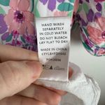 Fate Women Frances Floral Pleated Skirt Dress Sz L Puff Sleeve Colorful Feminine Pink Size L Photo 11