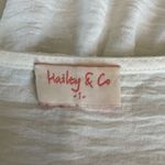 Hailey & Co. White Ruffle Tiered blouse with Pastel Accents size S Photo 1