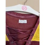 Maurice's  24/7 Maroon And Yellow T-Shirt Woman’s Size 0X Photo 5