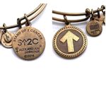  Stand Up to Cancer Gold tone bracelet bangle S⬆️2C‎ alex and ani Photo 1