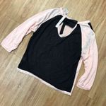 Mauve Womens Sweater Sz XL Pink Black Semi Sheer Made in the USA Peachy NEW Size undefined Photo 3