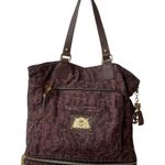 Juicy Couture JUICY COUTURE WEEKEND WARRIOR NYLON TOTE Shoulder NATURAL SNAKE READ!!! Photo 0