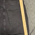 Abercrombie & Fitch  Ultra High Rise Curve Love Black Denim Mini Skirt Size 6 Photo 3