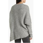 All Saints Selena Asymmetric Sweater, Alpaca Wool, Grey Melange Size S New w/Tag Photo 4