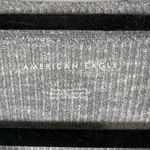American Eagle  Women’s XL Grey Ribbed‎ Long Sleeve Henley Classic Cozy Oversized Photo 4