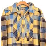 Free People  Layla Oversized Plaid Button Down Shirt Size L Photo 3