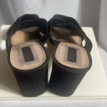 Forever 21 Black Women's Size 8.5 Slides Sandals 4” Heel Preloved Faux Suede Photo 1