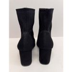 MIA Stretch Boots Size 9 Black Block Heel Ankle Booties Pull On Style NEW Photo 4