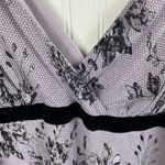The Limited Vintage Y2K  Mesh Double V-neck Top Floral Lace Print XL Fairy Goth Photo 3
