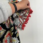 Entro  Boutique Floral Off-Shoulder Lace Top - Black and Red Women’s size Medium Photo 1