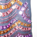 Urban Outfitters Cooperative x  Navy Fully Beaded Tank Shift Dress Size Small Photo 3