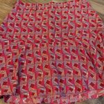 Camila Casuals Skort Skirt Shorts Size 2 S Small Burgundy Print Photo 1