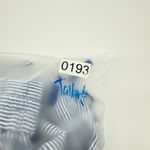 Talbots  Medium Blue White Stripe Linen Wide Leg Ankle Pants Drawstring Cuffed‎ Photo 8