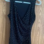 White House | Black Market Black Sleeveless Wrap Tank Top Photo 0