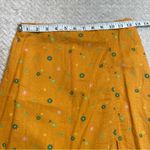 Abound ‎ Orange Asterisk Linen Blend Mini Skirt Women Size XS Photo 6