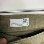 Gap  Girlfriend‎ Jeans olive green distressed size 28r Photo 4