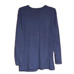J. Jill Woman's Navy Blue Cotton Blend Crewneck Sweater Size XS Photo 5