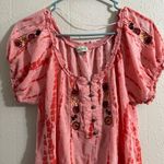 Live and let live  embroidered off shoulder top Photo 1