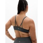 Athleta New M Cut Out Bra Shadow Grey Medium Cup D-DD Photo 4