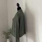 Time And Tru  Army‎ Green Jacket. Size Small. Linen/Viscose blend. Photo 2