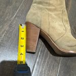 Joie  Suede Ankle Boots Tan Stacked Heel Size 38 (US 7.5-8) Photo 6