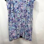 Fit 4 U Plus Size 18W Swimdress Blue Purple Floral Print One Piece Swimsuit 524 Photo 6