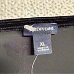 J.Crew Vintage Black Velvet Velour Long Sleeve Women's Bodysuit Size XLarge NWT Photo 3