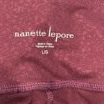 Nanette Lepore Maroon Mesh Leggings Women’s Large Photo 1
