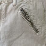 Daughters of the Liberation Beige Jeans with Zipper Accents Anthropologie Moto Tan Size 32 Photo 2