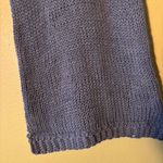 Handmade Knit Wool Blend Mini Dress Swimsuit Coverup Tunic Blue Photo 5