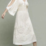 Anthropologie Farm Rio Solana Cutout Open Shoulder Midi Dress SIZE MEDIUM Photo 0