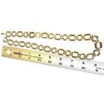 Grace Kelly Collection Simulated Peridot Hex Necklace Gold Photo 6